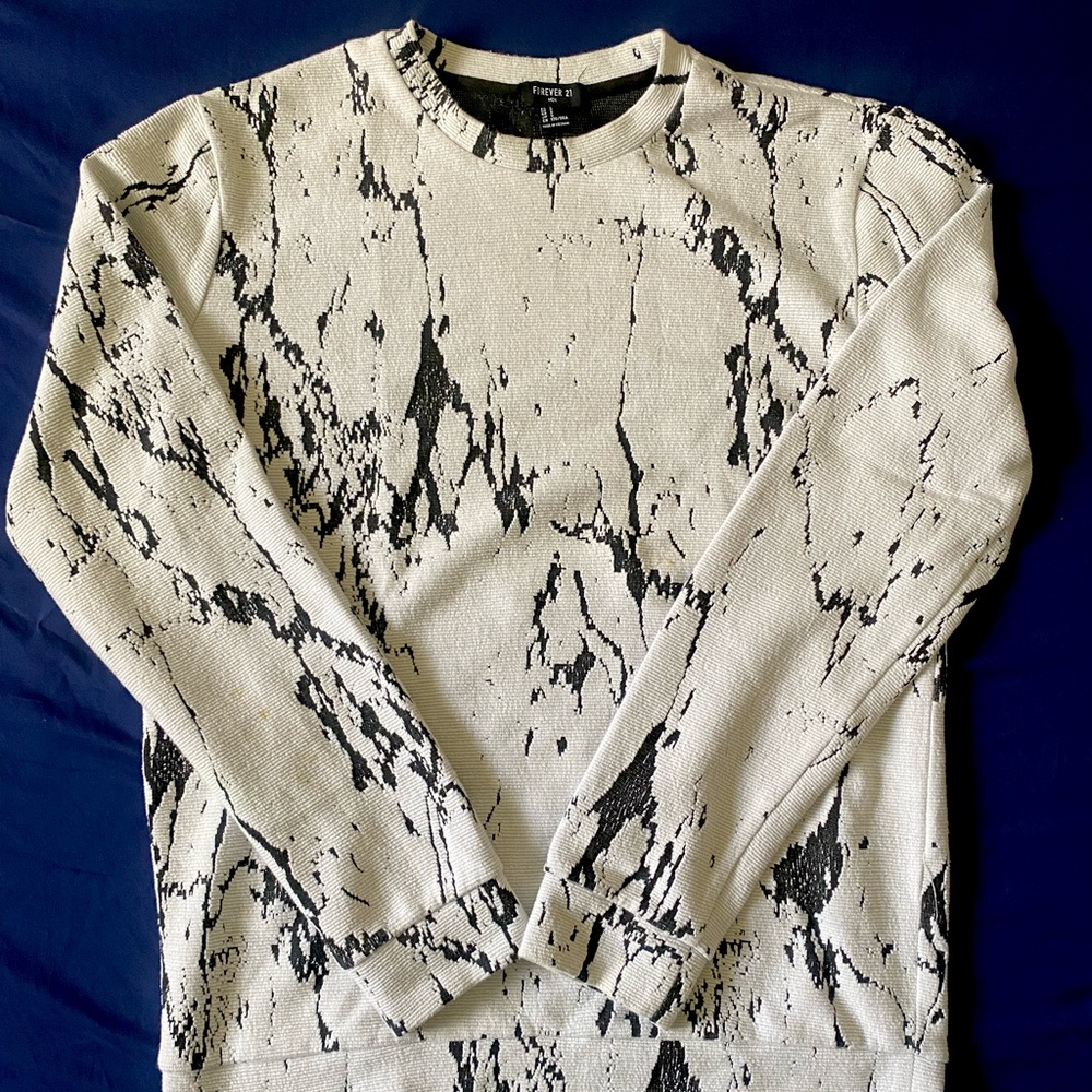 white marble sweater